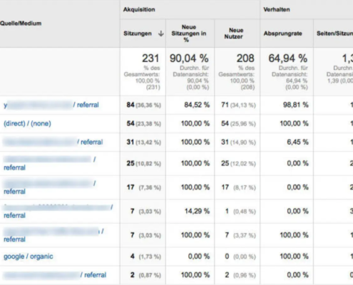 Was bedeuten bei Analytics Spam Referrer Aufrufe?